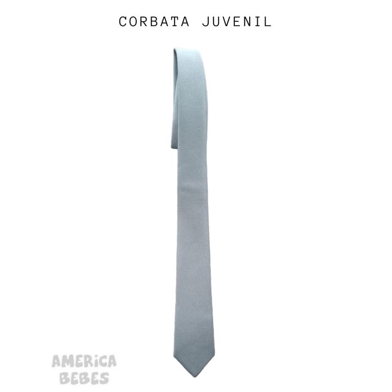 Corbata ceolon gris Juvenil colegial.