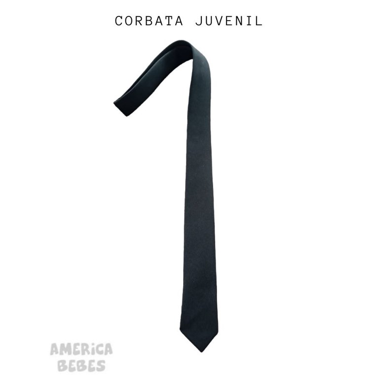 Corbata ceolon  negroJuvenil colegial.