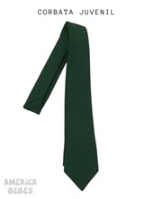 Corbata ceolon verde Juvenil colegial.