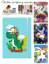 SET DE LIBRO DE COLORES CON LAPICES