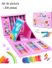 AAL-202 SET DE PINTURA X 208 PIEZAS EN ESTUCHE. CONTIENE LAPICES DE COLORES, ACUAELAS, PAPEL, CLIPS Y LAPIZ.