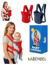 Mochila porta bebe ergonomica 3 en 1. Colores: Jean o Rojo. LABENDEL.  3 Posiciones para llevar al bebe mirando: hacia adentro, hacia afuera, o llevandolo en la espalda. Apro desde 3,5kg a 9kg. Tela a
