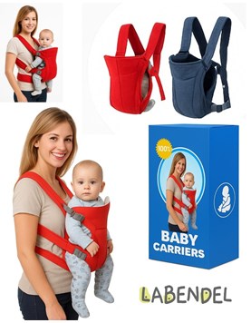 Mochila porta bebe ergonomica 3 en 1. Colores: Jean o Rojo. LABENDEL. 3 Posiciones para llevar al bebe mirando: hacia adentro, hacia afuera, o llevandolo en la espalda. Apro desde 3,5kg a 9kg.