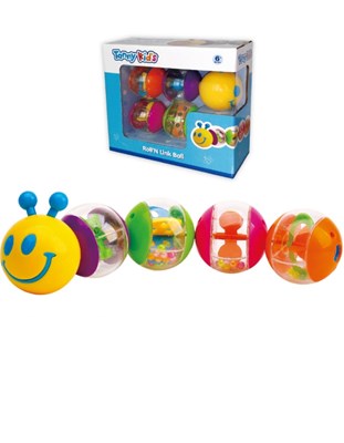 GUSANO DIDÁCTICO DE COLORES, LAS ESFERAS SE ENCASTRAN 15CM. E LEARNING