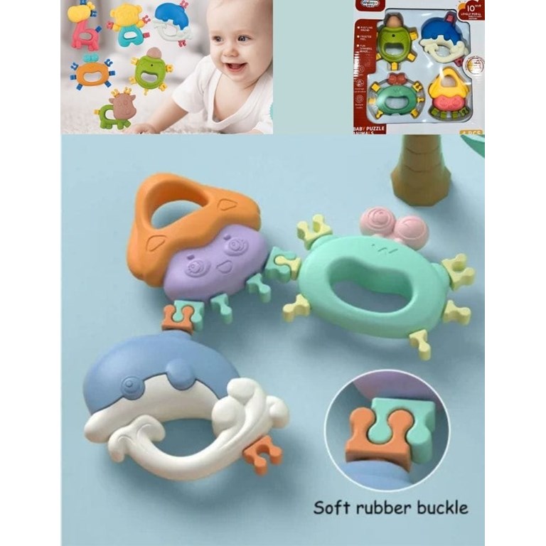 SET DE 4 SONAJEROS FORMA ANIMALITOS. E LEARNING