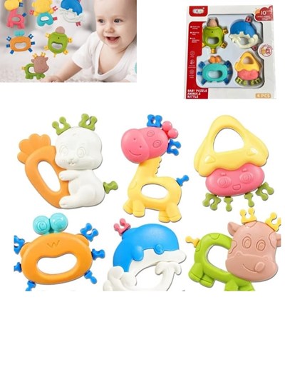 SET DE 4 SONAJEROS FORMA ANIMALITOS. E LEARNING