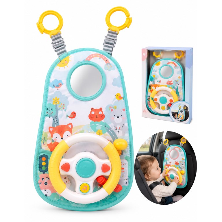 BL8010B VOLANTE PARA BEBE PARA EL ASIENTO DEL AUTO CON ESPEJO