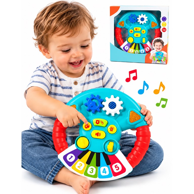 EA035 VOLANTE MUSICAL DIDACTICO PARA BEBE