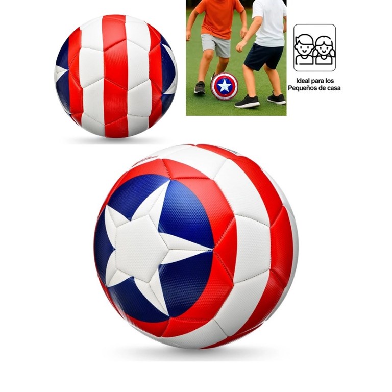 PELOTA N° 5 DE FUTBOL. PERSONAJES MARVEL