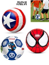 PELOTA N° 5 DE FUTBOL. PERSONAJES MARVEL