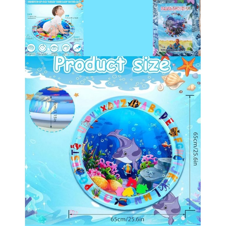 PROMO 50% OFF. ALFOMBRA INFLABLE PARA BEBES 65x65 cm