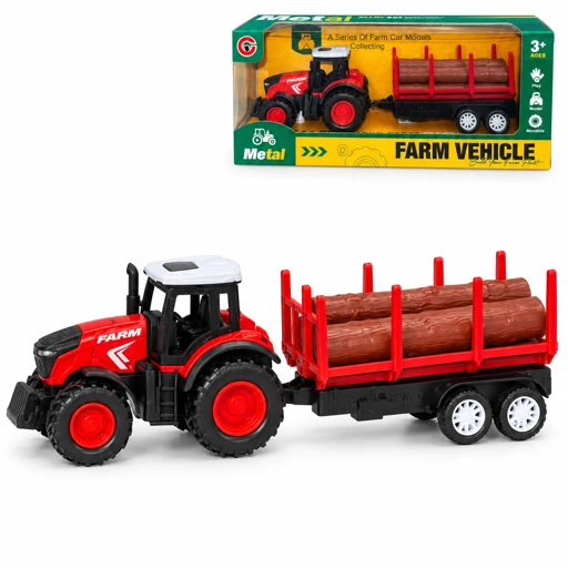 79675-3 (511-230) TRACTOR AGRICOLA CON TRAILER ROJO