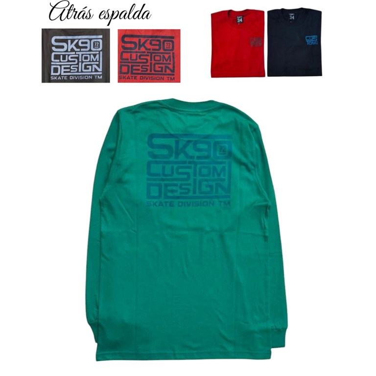 REMERA NENE MANGA LARGA ESTAMPA FRENTE Y ESPARDA. FLIRTY