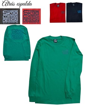 REMERA NENE MANGA LARGA ESTAMPA FRENTE Y ESPARDA. FLIRTY