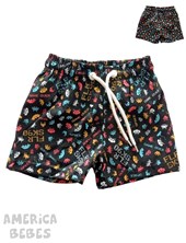 BERMUDA DE BAÑO BEBE ESTAMPA GAME OVER FLIRTY