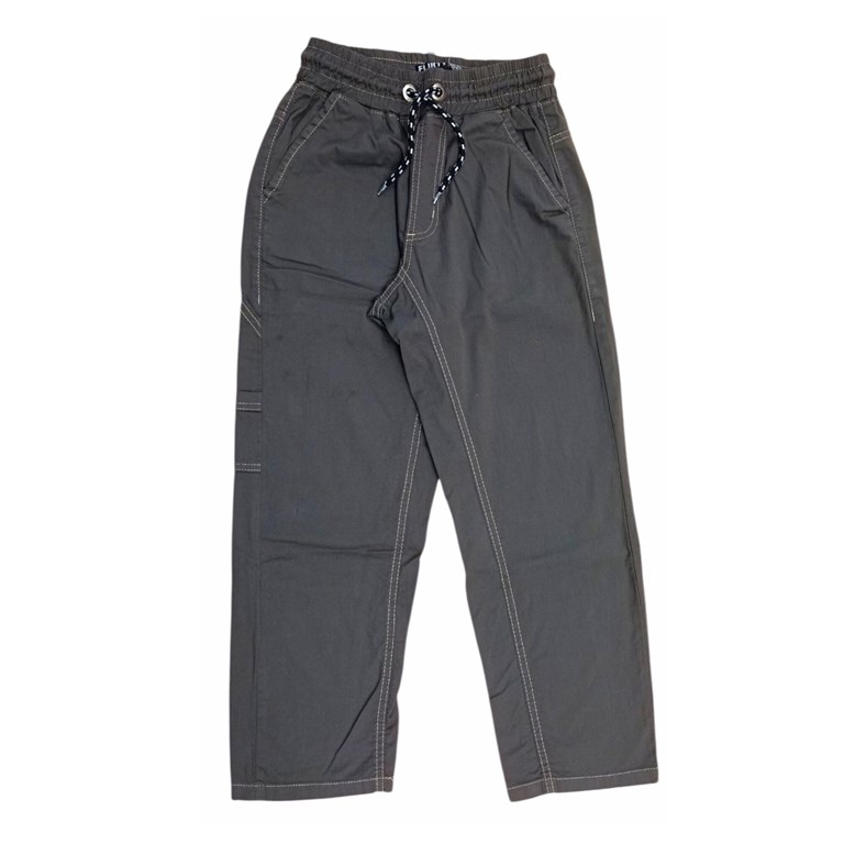 Pantalon carpintero de gabardina con cordon para nene.Flirty