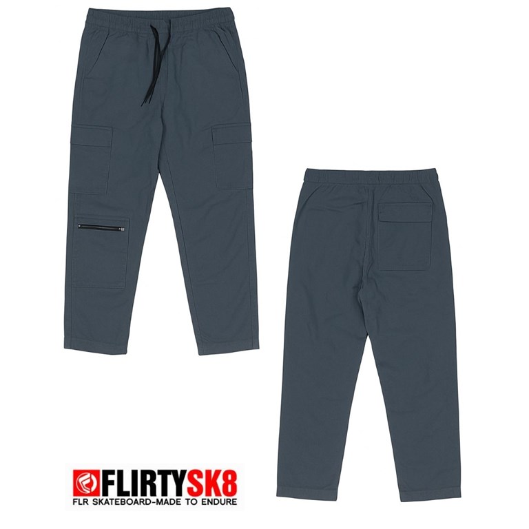 PANTALON GABARDINA CARGO CON CIERRE.  FLIRTY