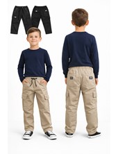 PANTALON  CARGO DE GABARDINA LIVIANO PARA VARON. FLIRTY