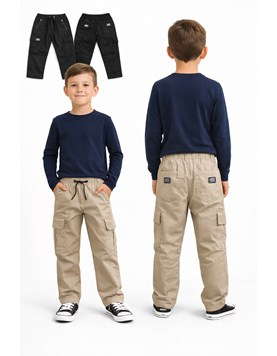 PANTALON  CARGO DE GABARDINA LIVIANO PARA VARON. FLIRTY