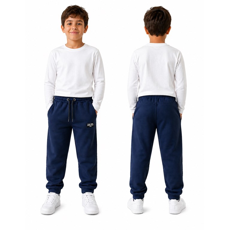 JOGGING PARA NENE CLÁSICO  DE FRISA RECTO CON LYCRA. FLIRTY