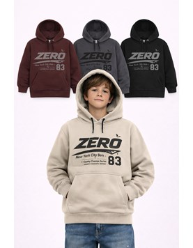 CANGURO DE FRISA VARON ESTAMPA 'ZERO'. FLIRTY