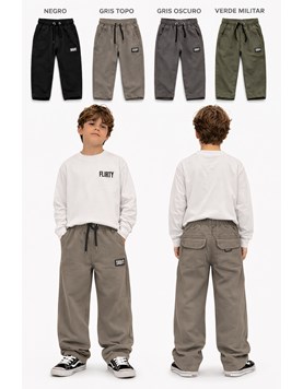 JOGGING DE FRISA PARA NENE, CON LYCRA  Y 4 BOLSILLOS. FLIRTY