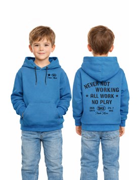 CANGURO DE FRISA  CON CAPUCHA PARA VARON. FLIRTY