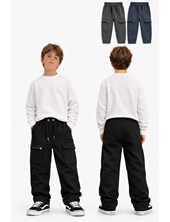 JOGGING PARA NENE DE FRISA CON LYCRA CARGO CON CIERRE Y PUÑO. FLIRTY