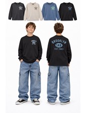 REMERA PARA NENE MANGA LARGA ESTAMPA ' BROOKLYN'. FLIRTY