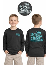 REMERA MANGA LARGA ESTAMPA ESPALDA 'PIZZA PLANET'. FLIRTY