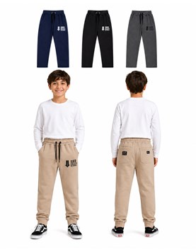 JOGGING DE  FRISA CON LYCRA, PUÑO Y VOLSILLOS. CON CORDON REGULABLE EN CINTURA. FLIRTY