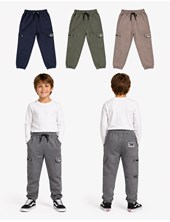 JOGGING CARGO DE FRISA CON CIERRE PARA VARON. FLIRTY