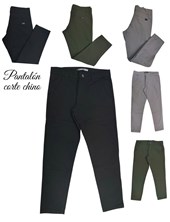 Pantalon de nene corte chino en gabardina.Flirty