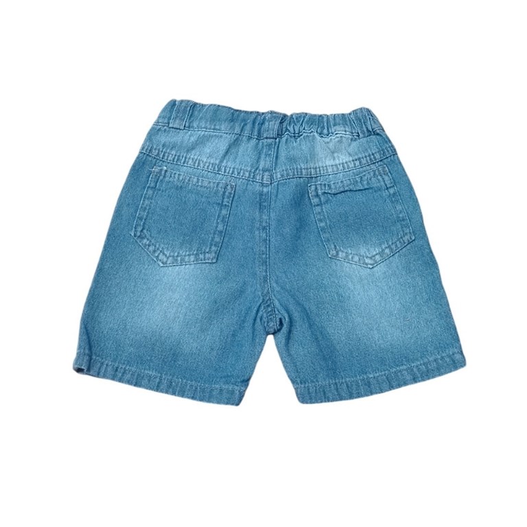 BERMUDA BEBE JEAN CON CINTO REGULABLE RIMBI