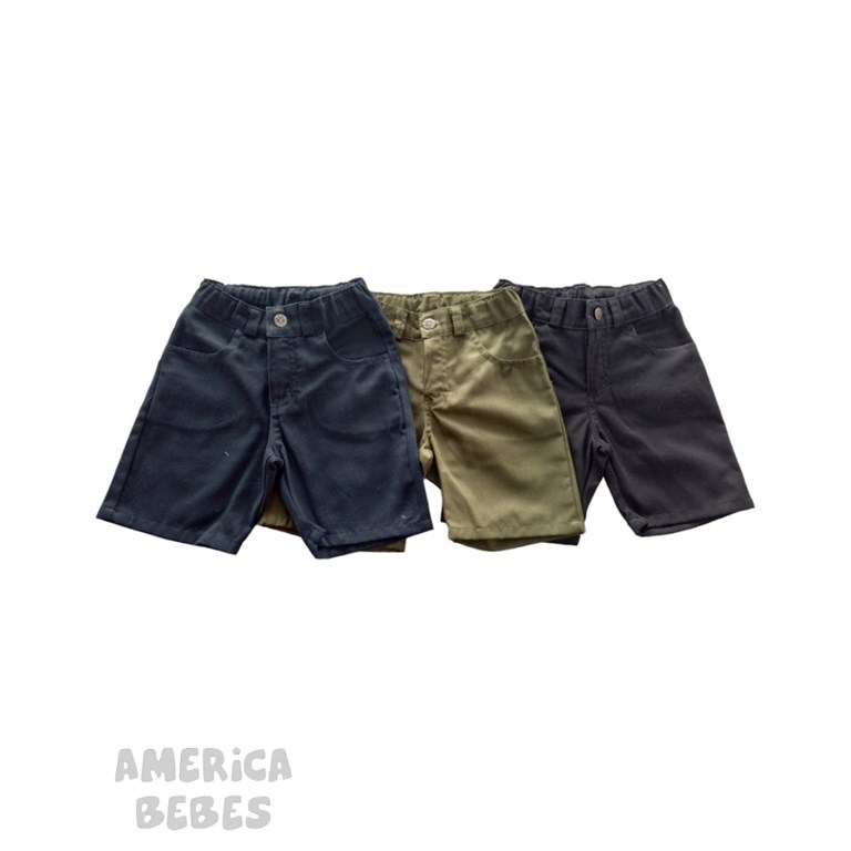 BERMUDA DE JEAN PARA NIÑO CON CINTURA REGULABLE Y ROTURAS  RIMBI