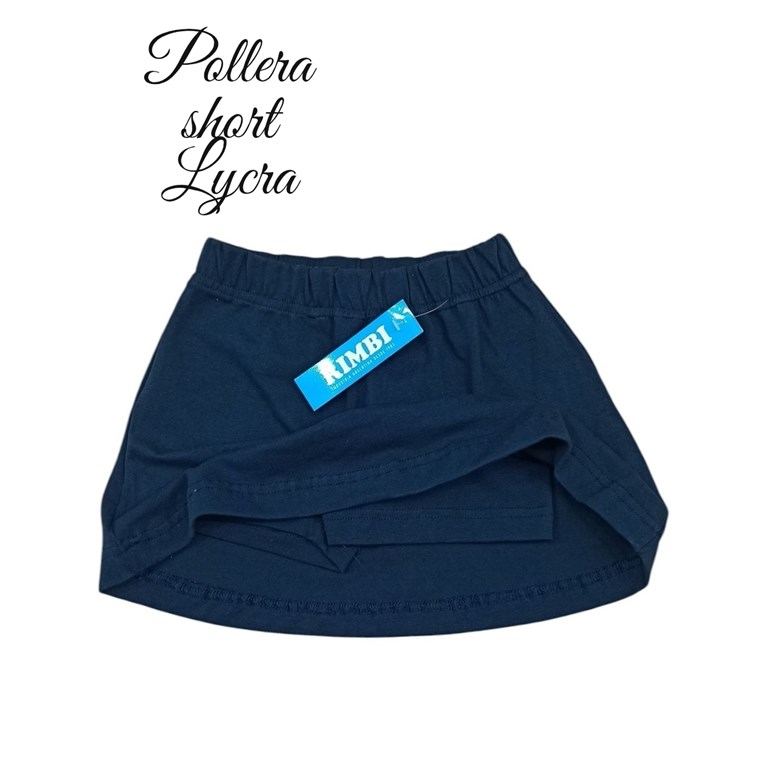 POLLERA SHORT ALGODON CON LYCRA. RIMBI
