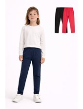 Calza larga lisa para nena. Rimbi