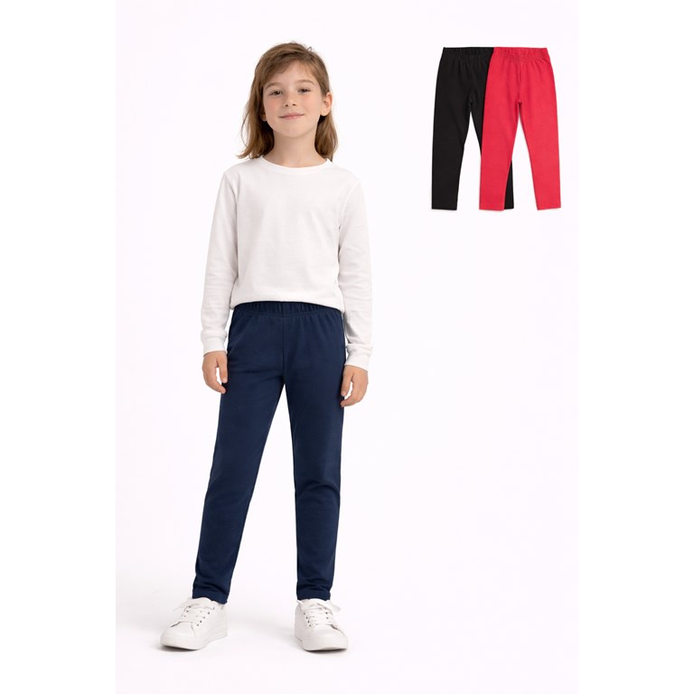 Calza larga lisa para nena. Rimbi