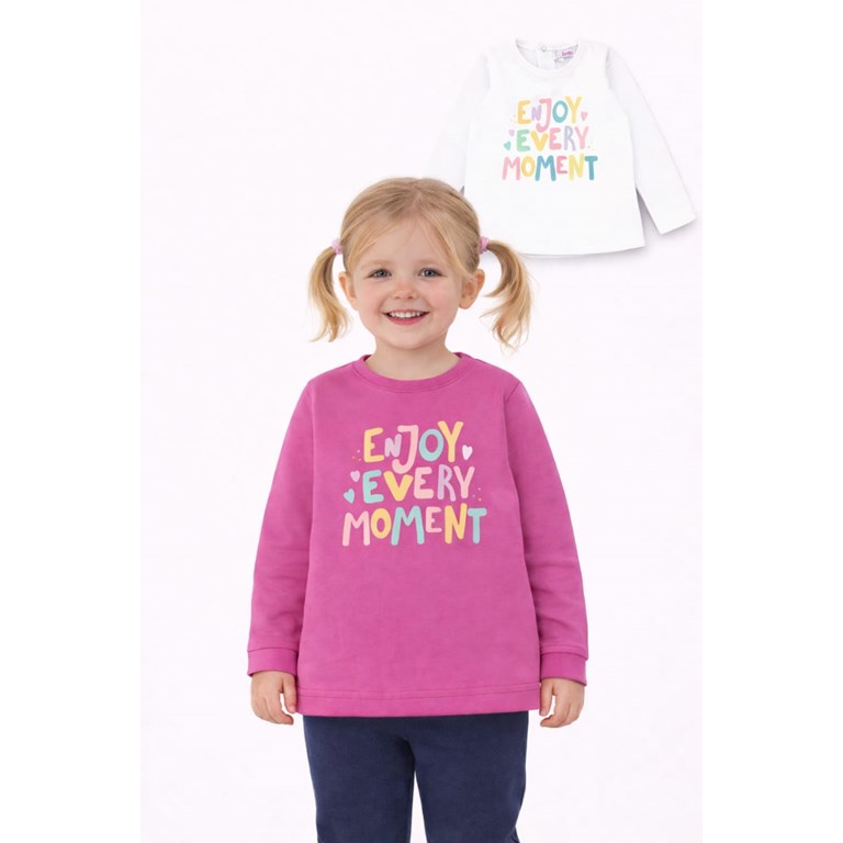 Remera manga larga estampa 'Enjoy every moment' beba. Rimbi