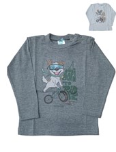 REMERA MANGA LARGA  BEBÉ. EST PERRO. RIMBI