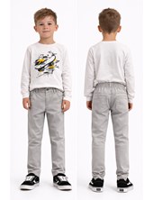 Pantalon Gabardina elastizado, cintura regulable, para nena. Rimbi