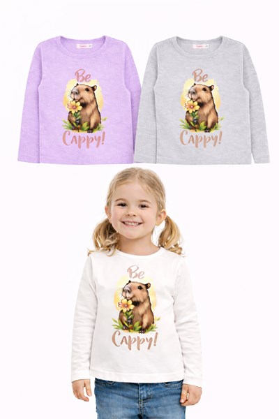 REMERA MANGA LARGA NENA, ESTAMPA CORAZON. RIMBI
