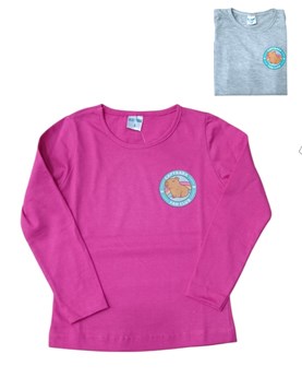 REMERA MANGA LARGA, NENA ESTAMPA CAPY. RIMBY