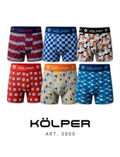 Boxer estampado. 94% algodon, 6% elastano. Kolper