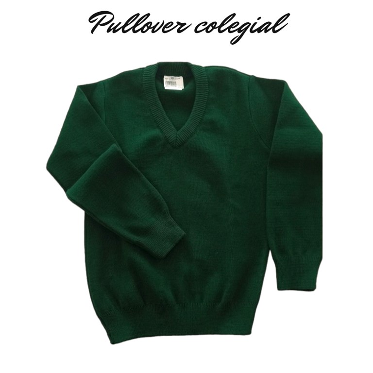 A 453 VERDE PULLOVER ESC V COLEGIAL