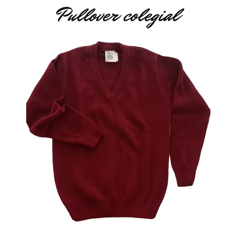 A 453 BORDO PULLOVER ESC V COLEGIAL