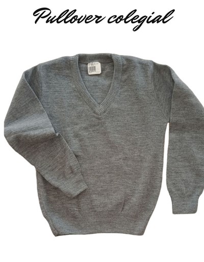 A453 GRIS PULLOVER ESC V COLEGIAL