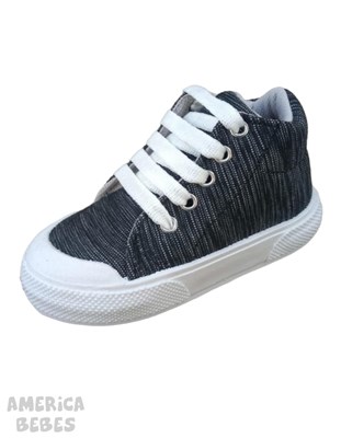 31AZ ZAPATILLA TIPO BOTITA PARA BEBE SIMIL JEAN AZUL SOL LOLO