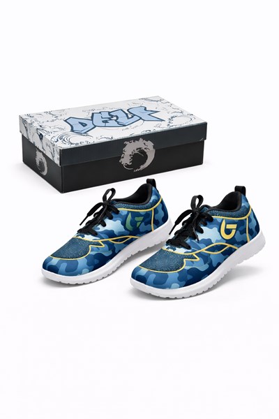 Zapatilla camuflada azul. Sol Lolo