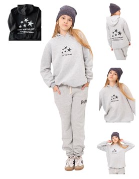 BUZO CON CAPUCHA PARA ESTAMPA ESTRELLAS. OLIVIA